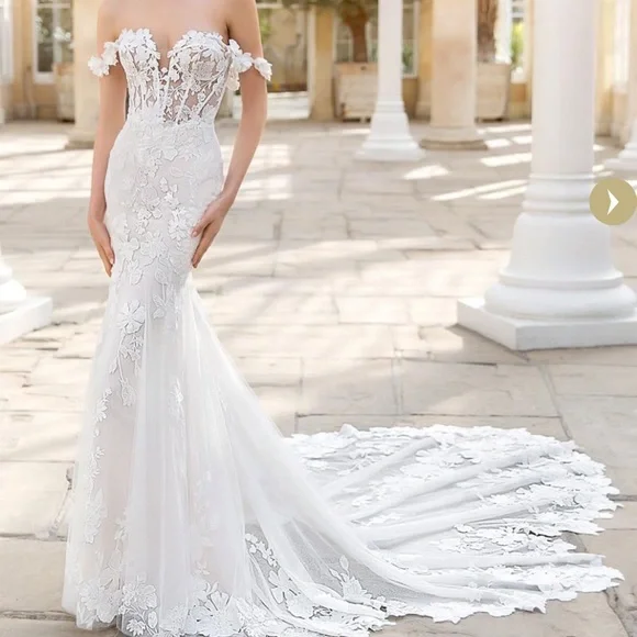 ENZOANI Summer 2023 Bridal Gown size 2 - Picture 4 of 10